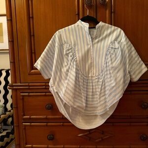 Rosetta Getty Cropped Cotton Shirt Size XS